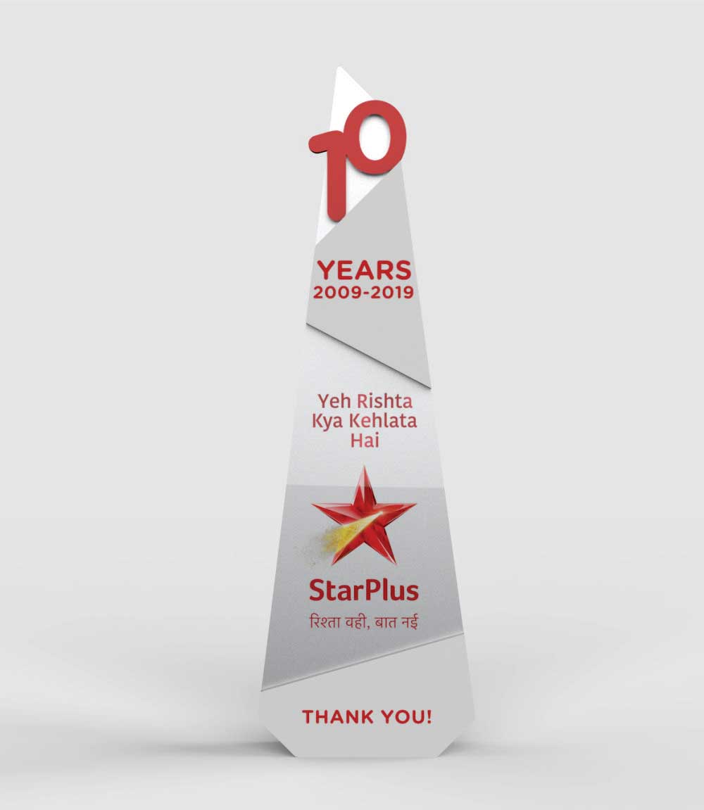 10 year anniversary souvenir of Star TV's show Yeh Rishta Kya Kehlata Hai