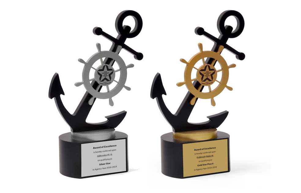 Anchor-shaped Trophies