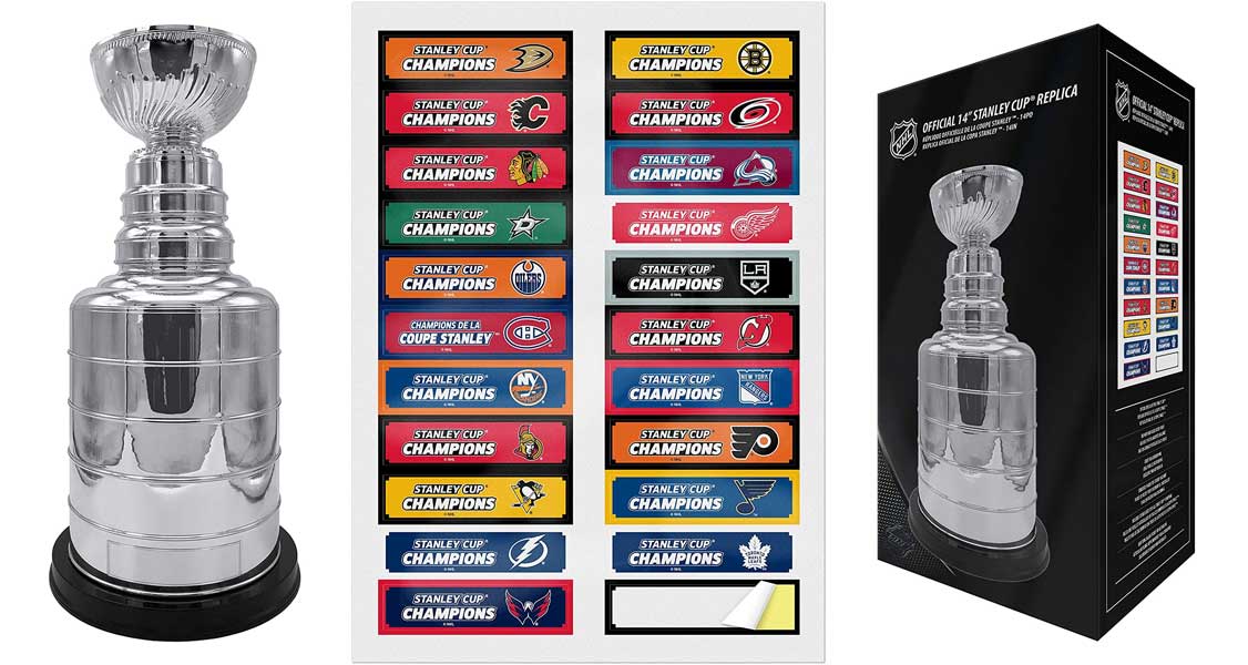 nhl shield stanley cup resin replica 8 inch trophy