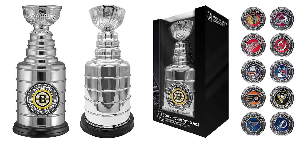 NHL 8-inch Stanley Cup Champions Trophy Replica - Father's Day Gifts for Dad - Best Gifts for Men, Hockey Fans, Players, Coaches & Collectors