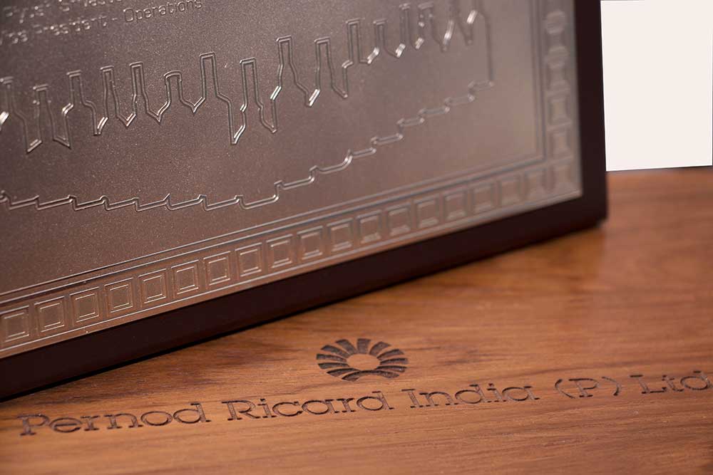 Pernod Ricard Silver-plated Plaque