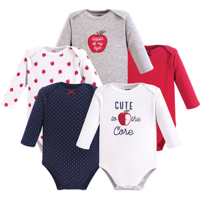 Hudson Baby Infant Girl Cotton Long-sleeve Bodysuits, Hello Fall : Target