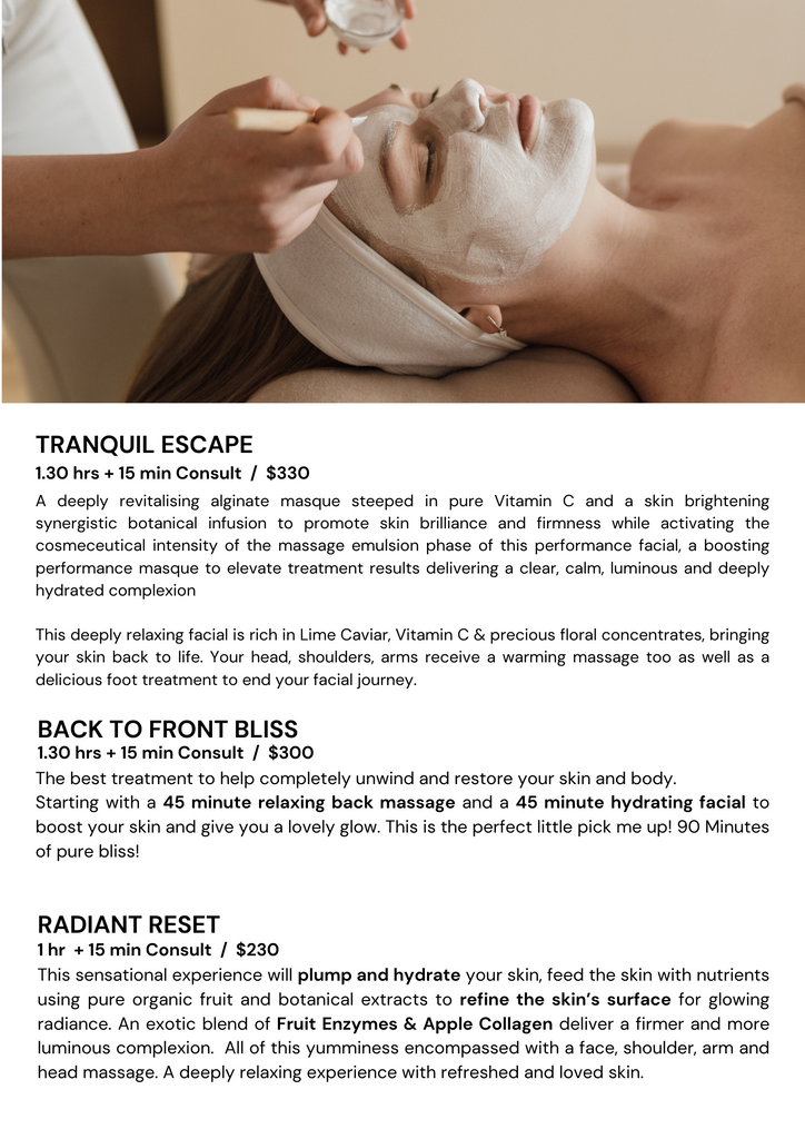 Luxury Facials