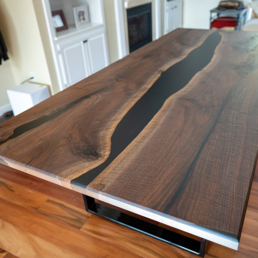 Walnut Epoxy Table Finish