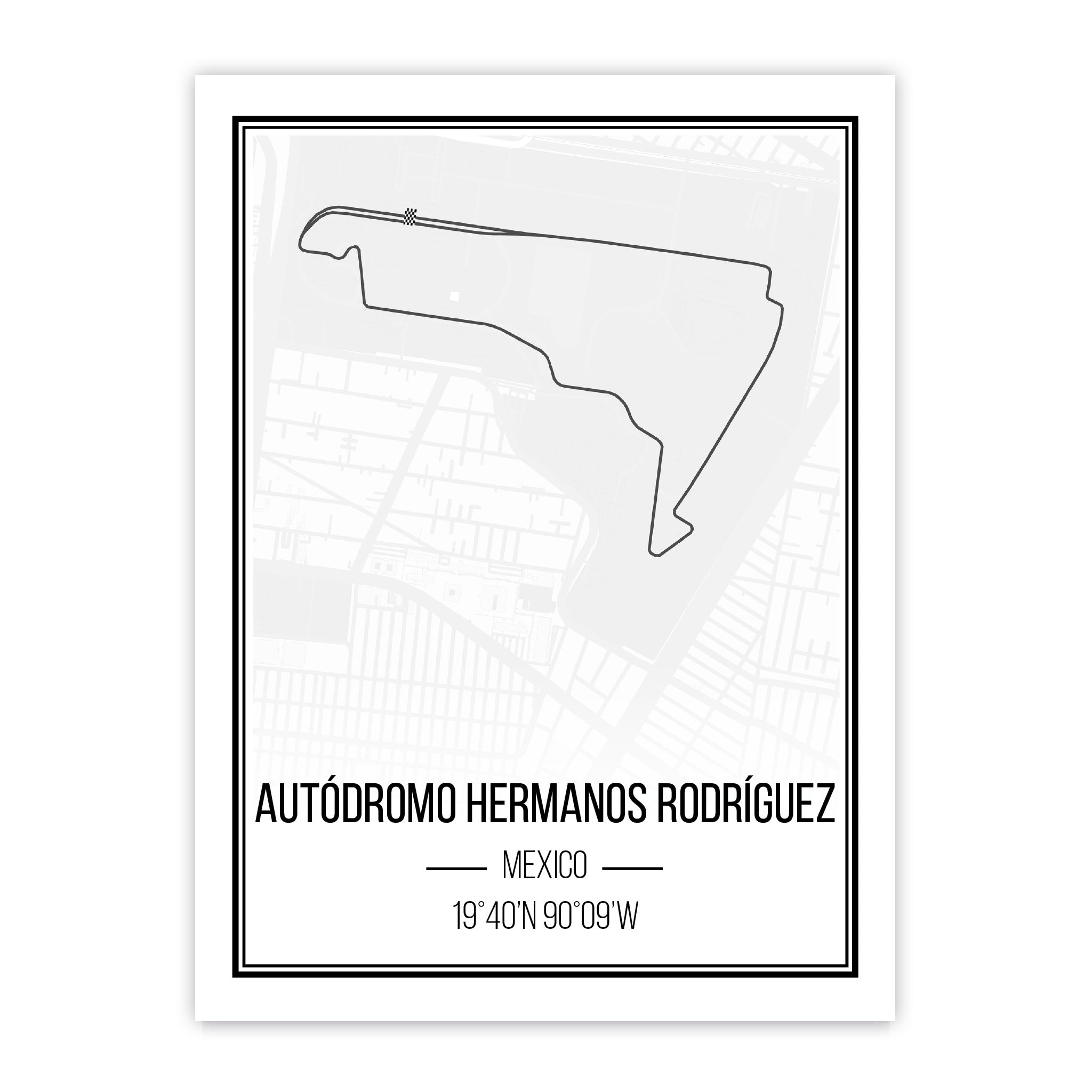 Circuit print Autodrome Hermanos Rodriguez