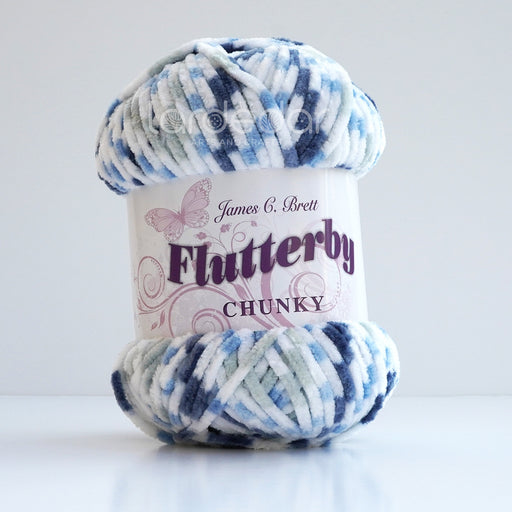 James C Brett Baby Blue Flutterby Chunky Yarn 100 g