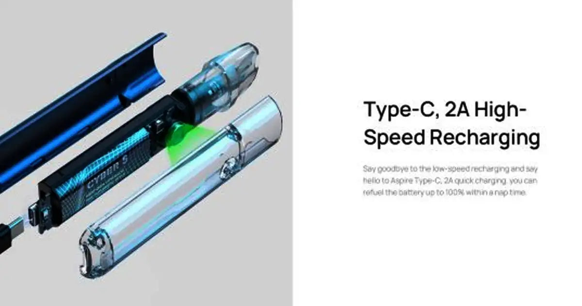 Aspire Cyber S Pod Kit Type C Speed Charging