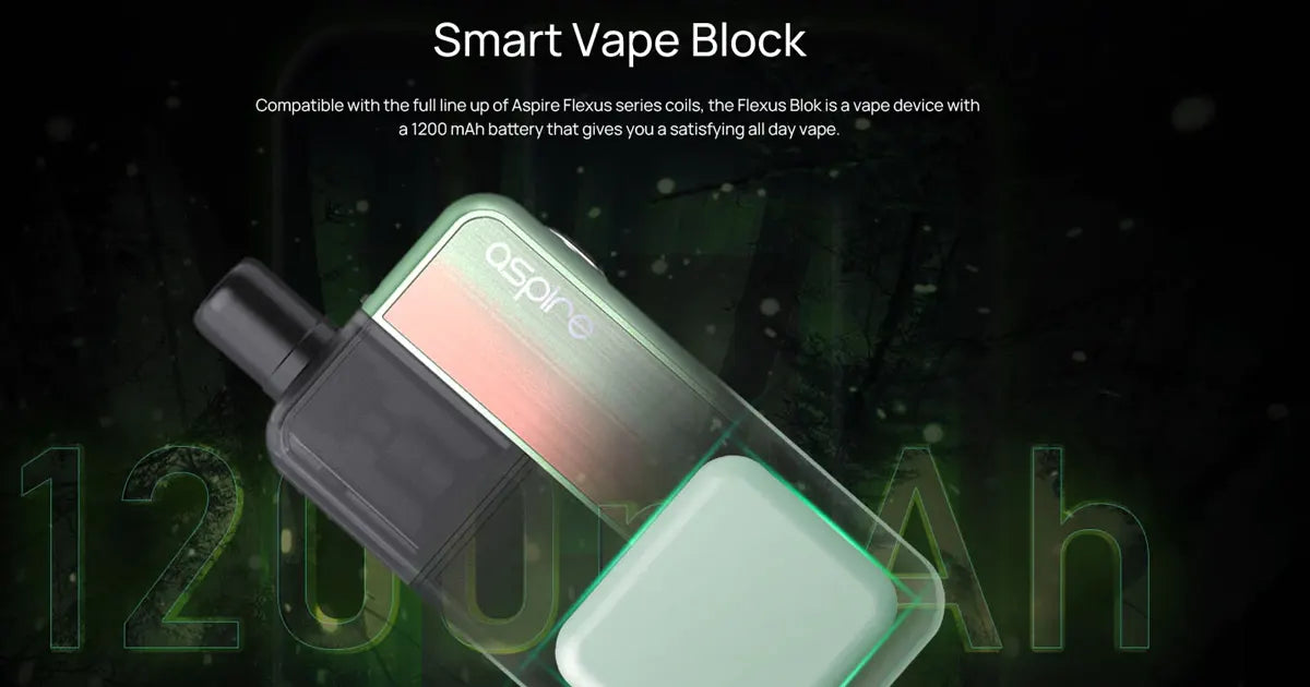 Aspire Flexus Blok Pod Vape Kit 1200mAh Battery