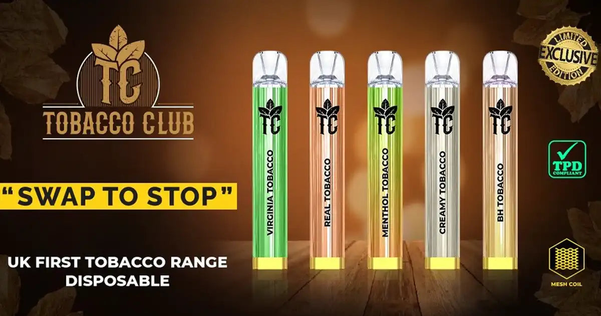 Crystal TC Tobacco Club 600 Disposable Vape Swap To Stop