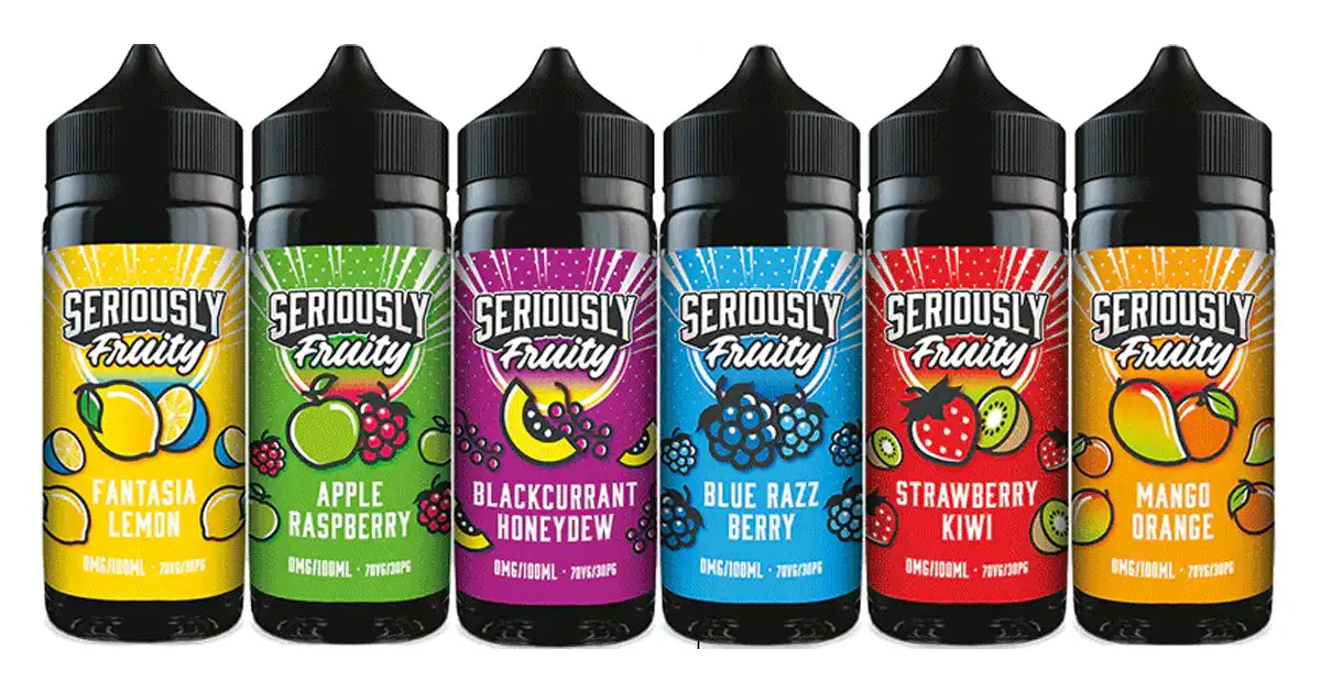 Doozy Seriously Fruity 0mg 100ml Flavours