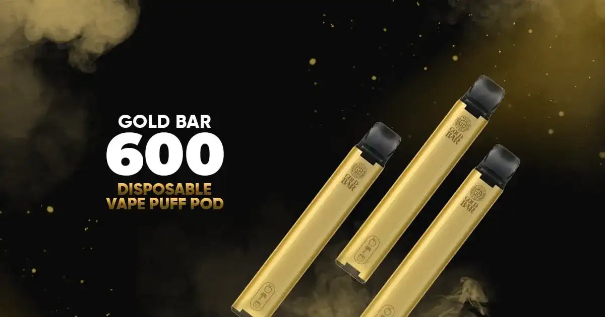 Gold Bar 600 Puff Disposable Vapes Pod