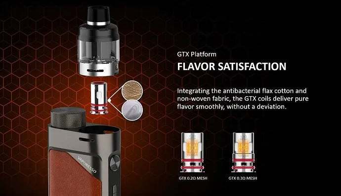 Vaporesso Swag PX80 Box Mod Flavour Satisfaction