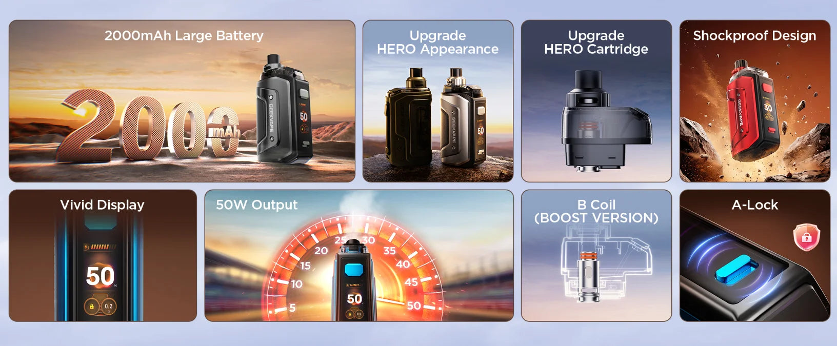 Geekvape Aegis Hero 5 Key Features