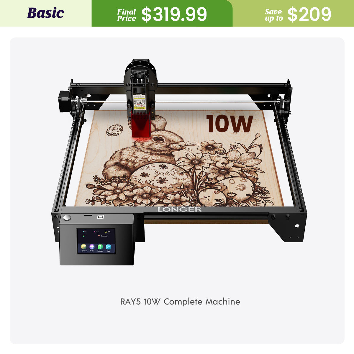 RAY5 10W Laser Engraver