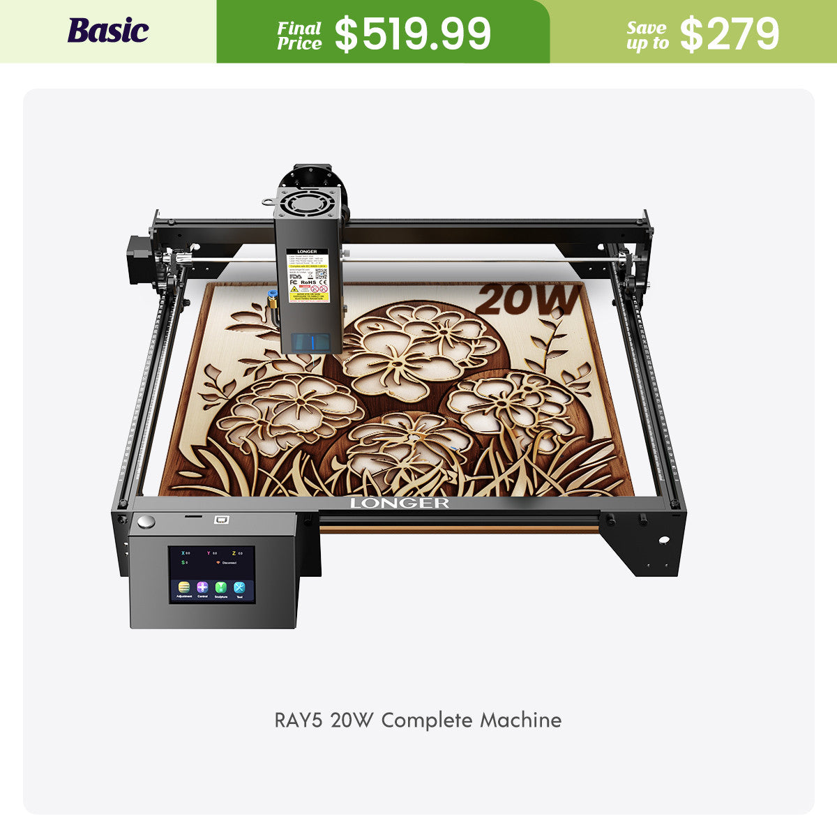 RAY5 20W Laser Engraver