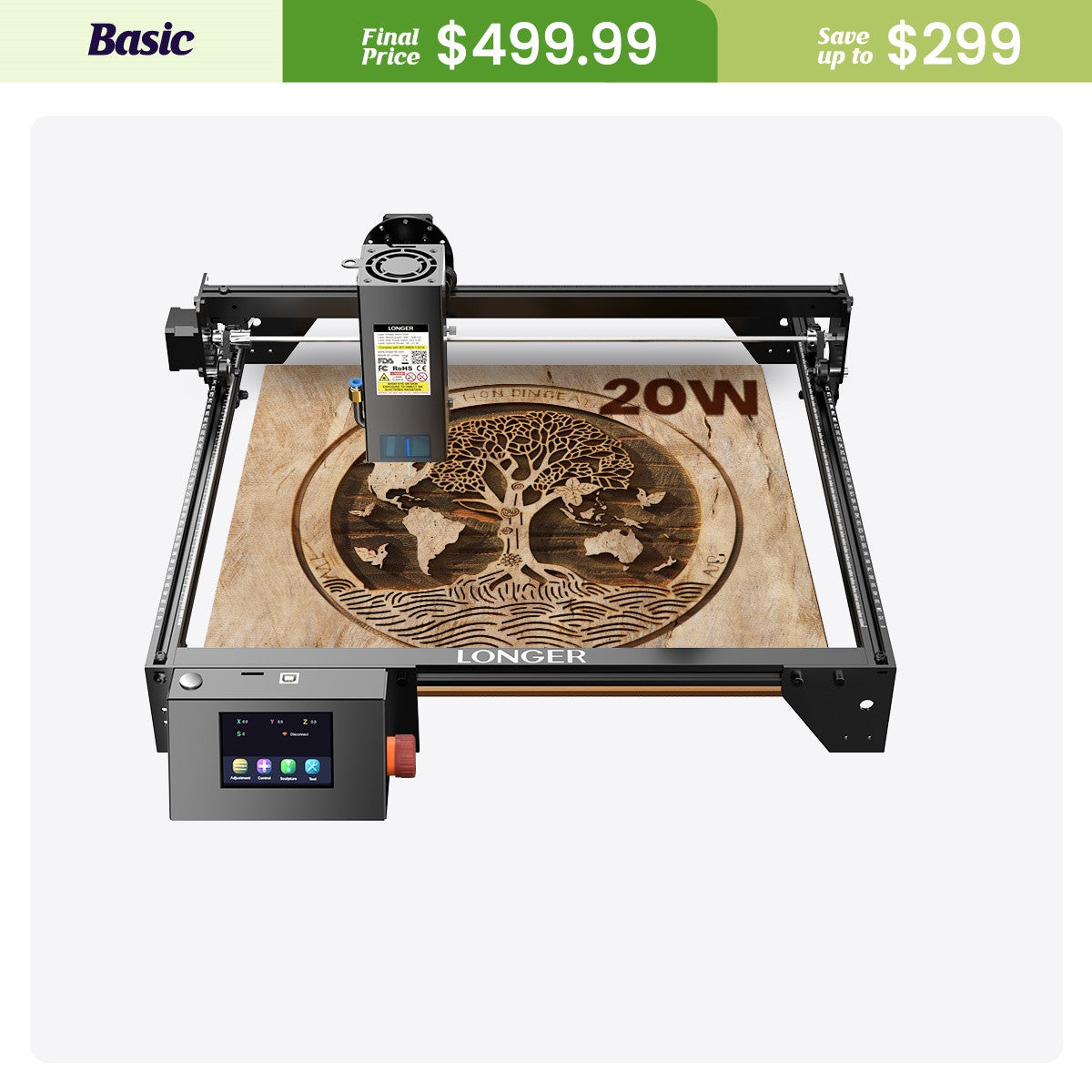 RAY5 20W Laser Engraver