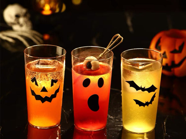 Beautifully handcrafted Halloween skull glasses