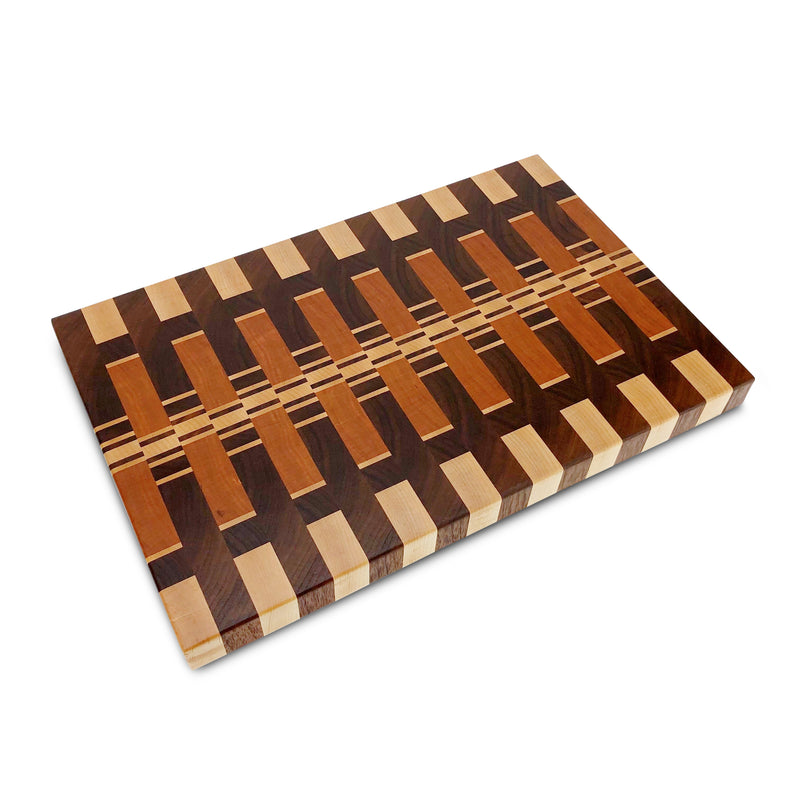 Middle Cherry: End-Grain Cutting Board - Global Sawdust