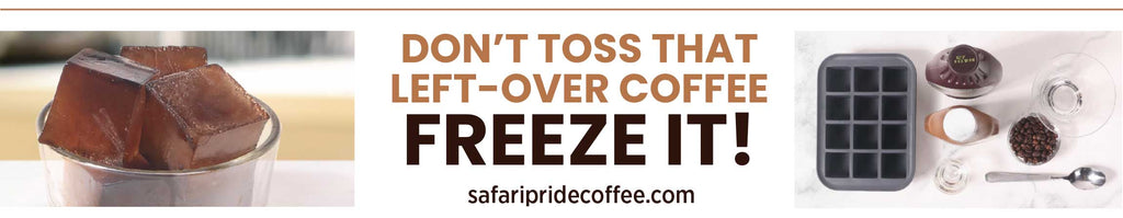 Don't toss that leftover coffee - Freeze it!