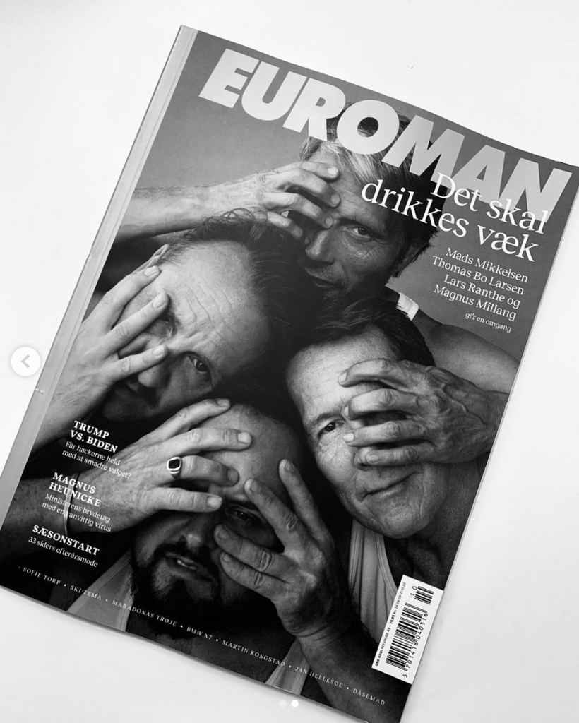 Democratique Socks on the cover of danish menswear magazine EUROMAN. High quality mens socks at reasonable prices.