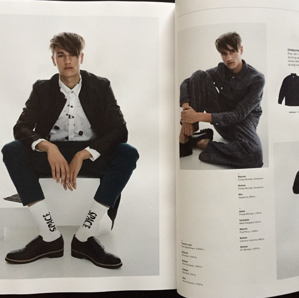 Democratique Socks collaboration in danish brand SOULLANDf eatured in danish menswear magazine EUROMAN. High quality mens socks at reasonable prices.