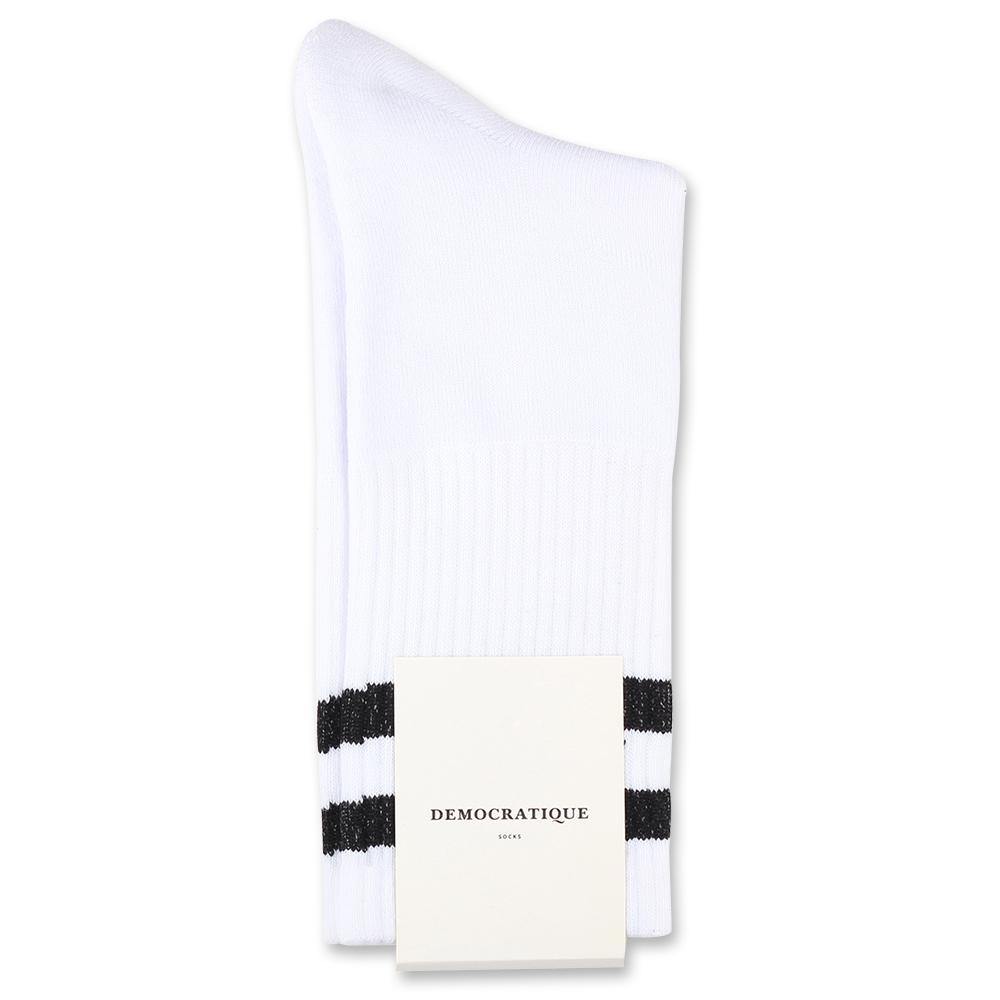 Edwin Jeans x Democratique Socks Athletique collab black / white.