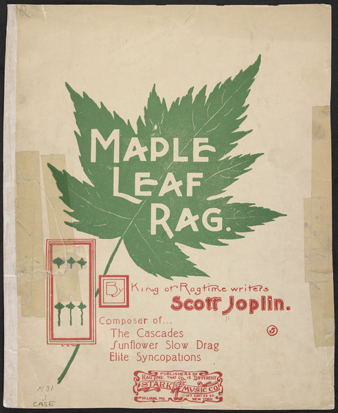 A picture of Scott Joplin's original Maple Leaf Rag cover