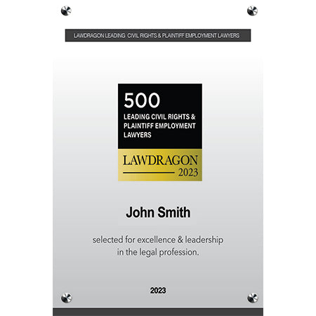 2023 Leading Civil Rights & Plaintiff Employment Lawyers Acrylic Plaque