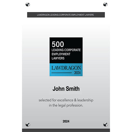 2024 Leading Corporate Employment Lawyers Acrylic Plaque