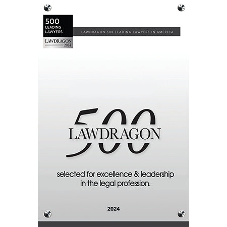 2024 Lawdragon 500 Leading Lawyers Acrylic Plaque