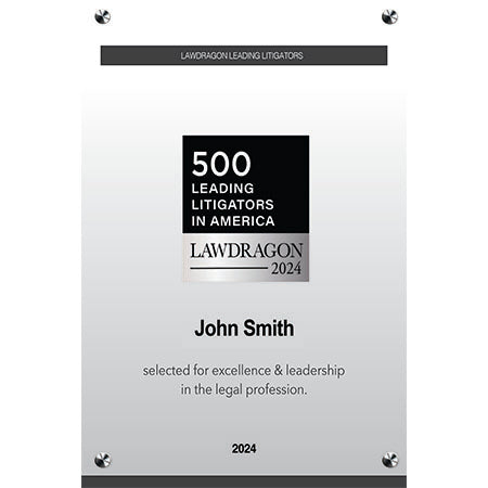 2024 Leading Litigators in America Acrylic Plaque