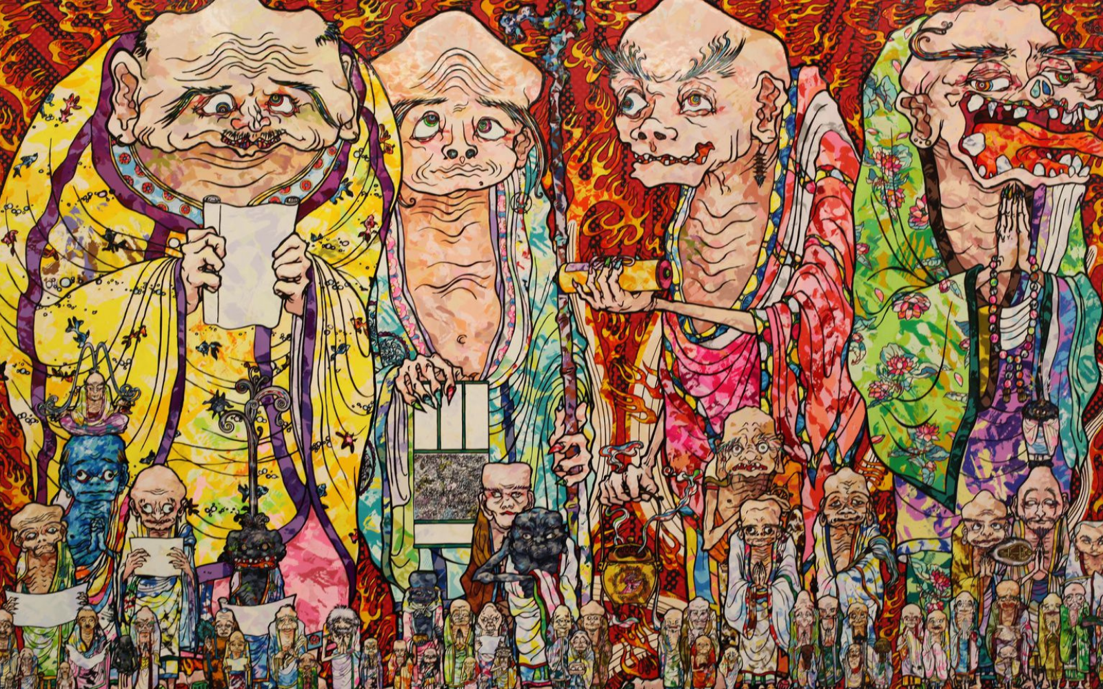 Takashi Murakami les 500 arhats