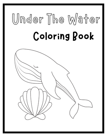 free downloadable under water coloring book