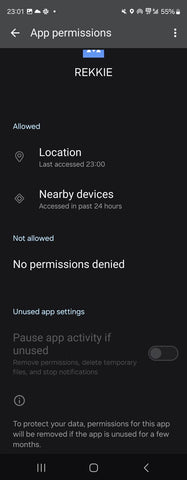 Permissions Unused App