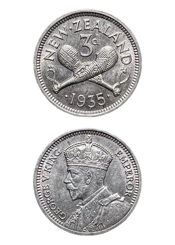 1935 New Zealand Threepence