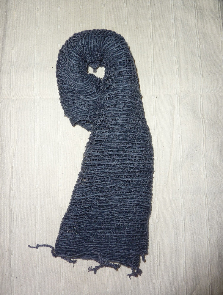 navy cotton scarf