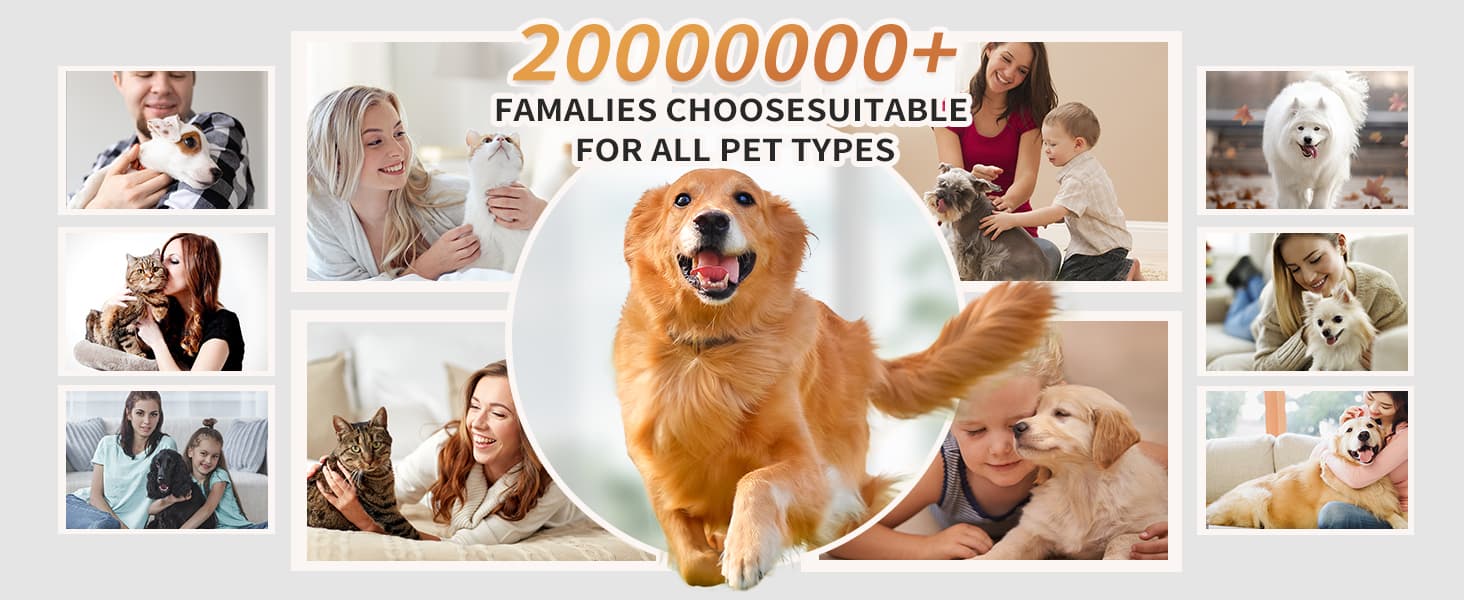 Hundepflegeset und Vakuumsauger, 99 % Tierhaarpflege, 6-in-1-Haustierpflegegerät für Hunde und Katzen, 2,3 l großer Staubbecher, leiser Haustier-Staubsauger – ARTDOGCLEANBOT (1)