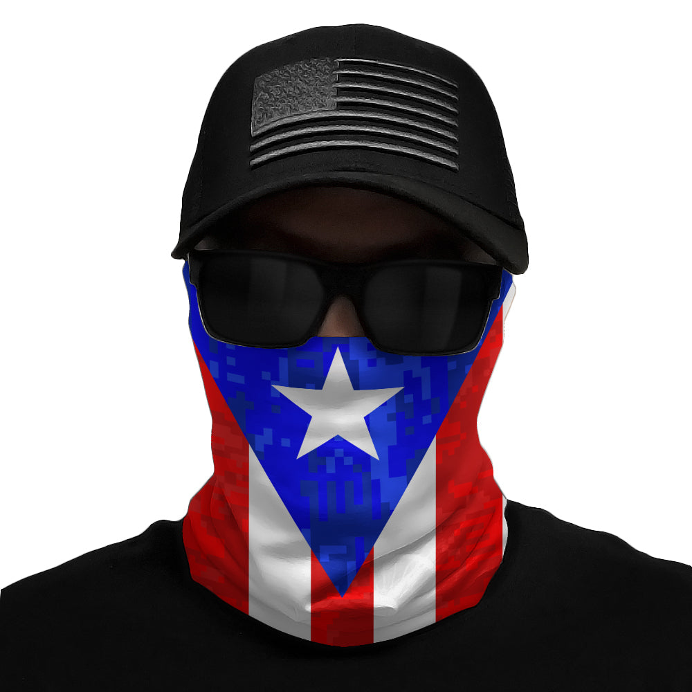 Puerto Rico Flag Multi Use Face Bandana Elite Athletic Gear