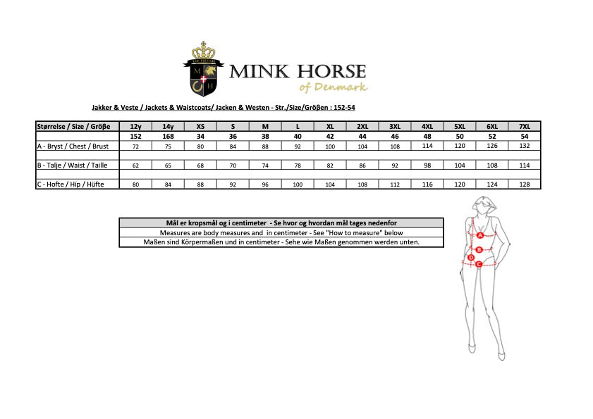 Jakke Mink Horse CHARM, sporty overgangsjakke