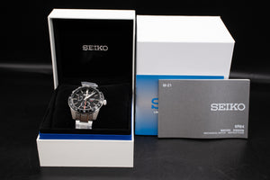 Seiko Presage Black Dial GMT SPB221 – Belmont Watches