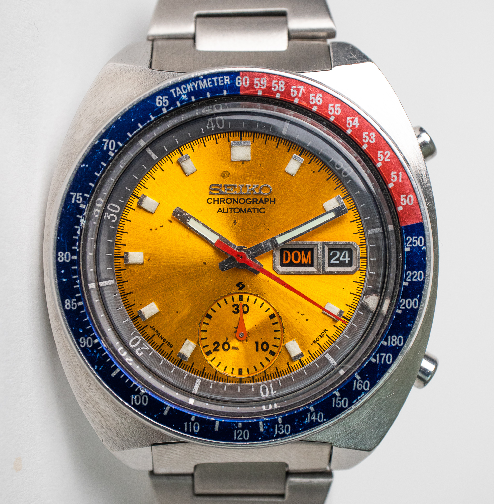 Seiko 6139-6002 Pogue Yellow Dial – Belmont Watches