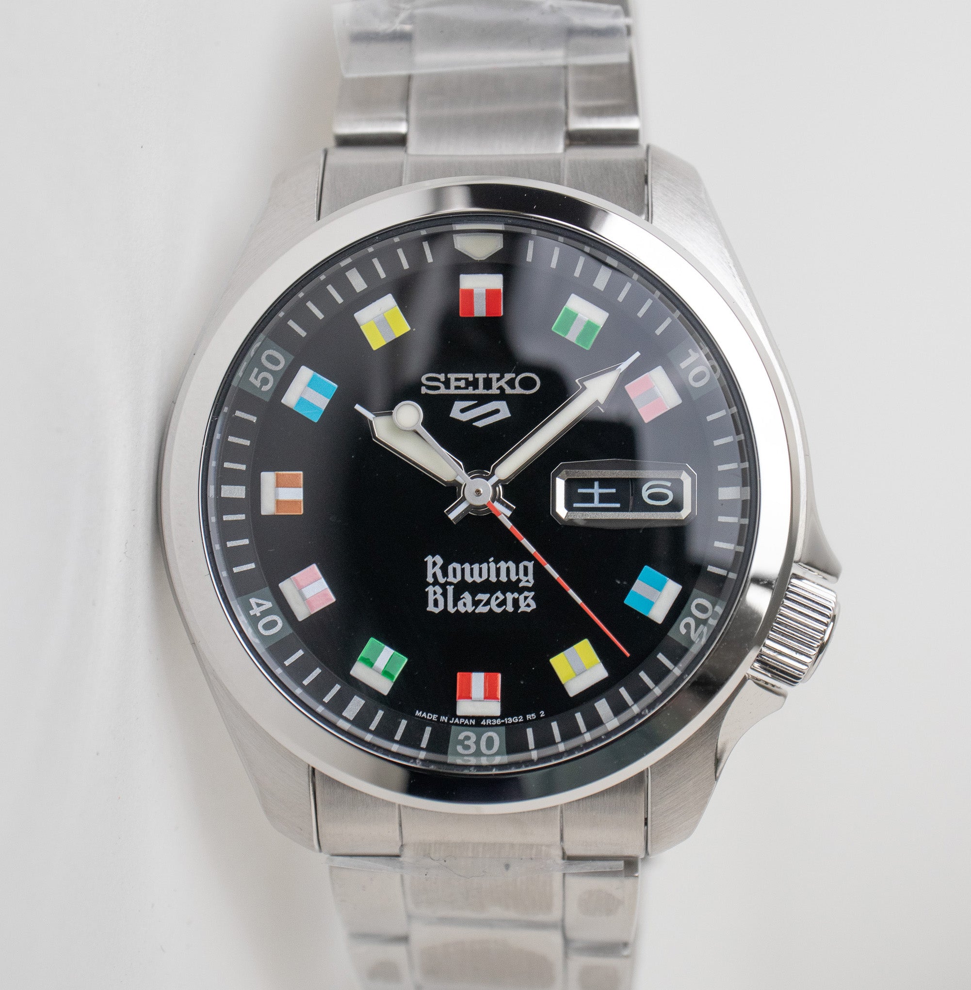 Seiko Rowing Blazers X Seiko 5 Black – Belmont Watches