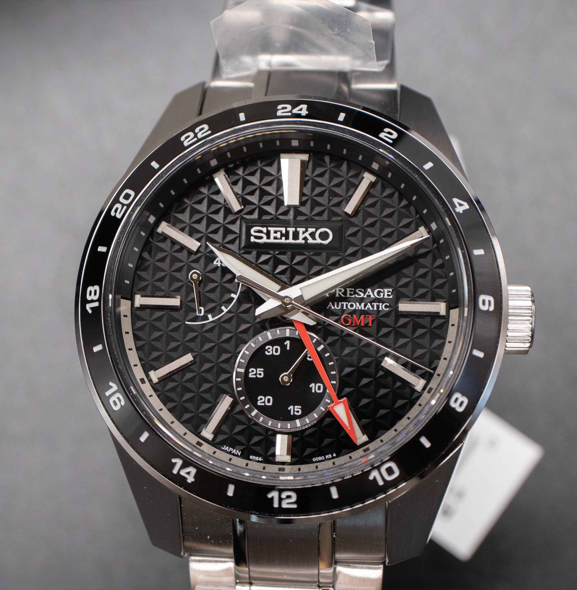 Seiko Presage Black Dial GMT SPB221 – Belmont Watches