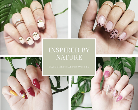 Nails inspired by nature graphic by Ailesh Abrams