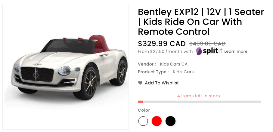 Bentley Kids Ride On Car | www.Kids-Cars.ca