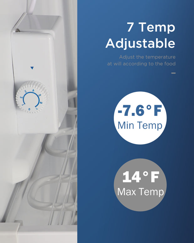 Northair 1.1 Cu Ft Mini Display Freezer with 2 Removable Shelves 7 Tem –  northair