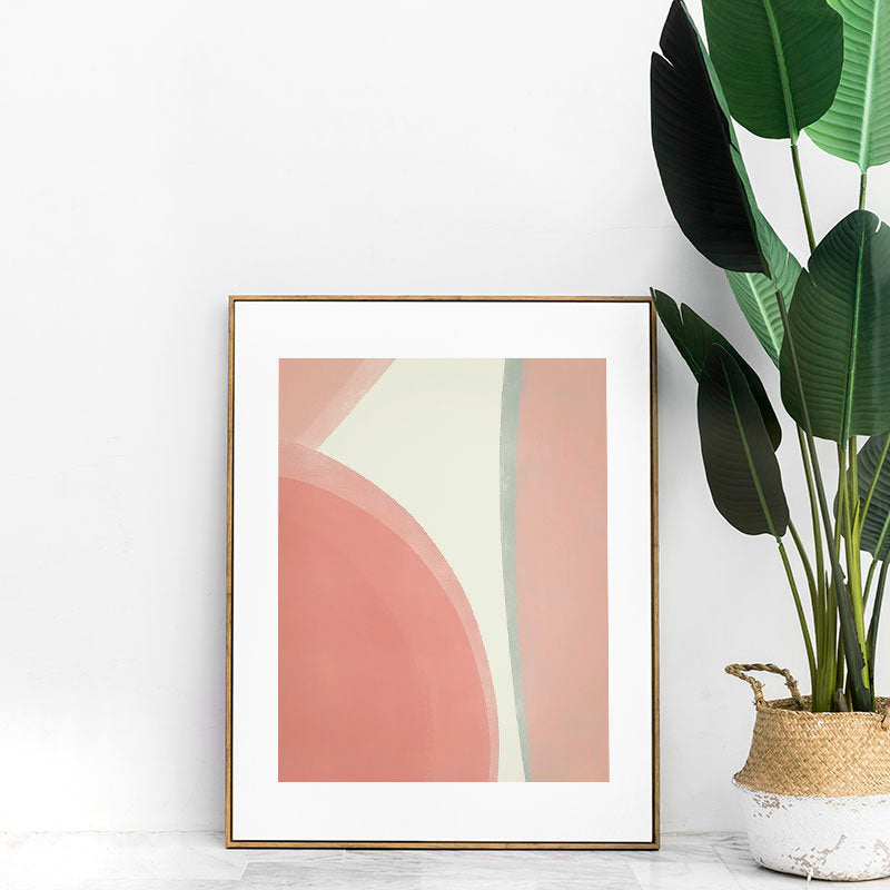 Large Abstract Wall Art | Watercolor, Geometric Art Print, Minimal Mod – Lineaprintsshop