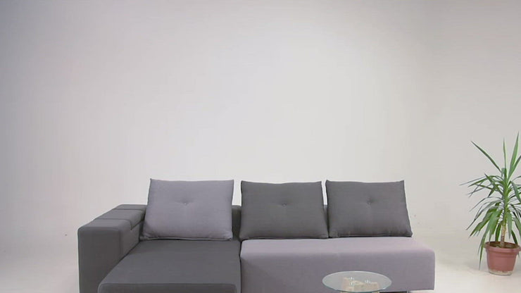 Modulares Sofa Amelie mit Schlaffunktion - Stoff Velare