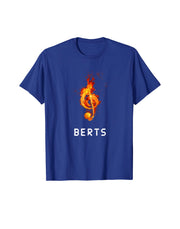 Berts Music Graphic Design Printed T shirt