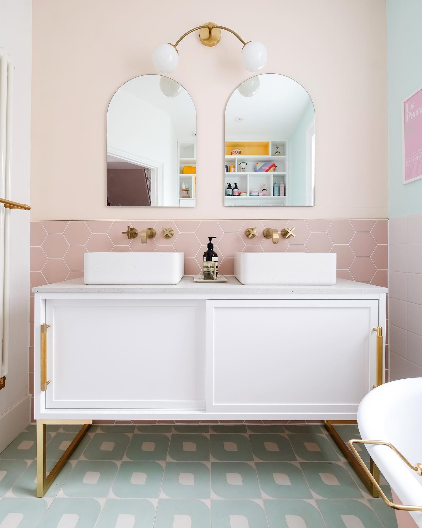 A pastel bathroom by Little Big Bell